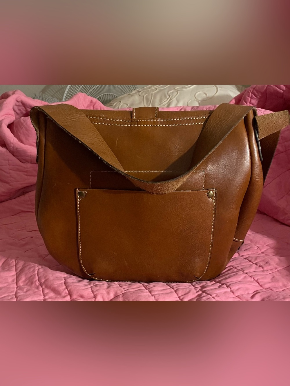 PATRICIA NASH Floral Tooled Leather Saddle Handbag/Crossbody!! - Picture 3 of 12